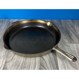 Rare Vintage Wagner Ware Sidney -O- No. 14 Cast Iron Skillet #1064